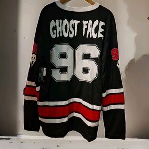 Spirit Black and Red Ghost Face Jersey